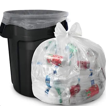 24x24 clear trash bag liners - Janitorial Outlet