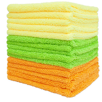 Microfiber Towels Orange - Janitorial Outlet