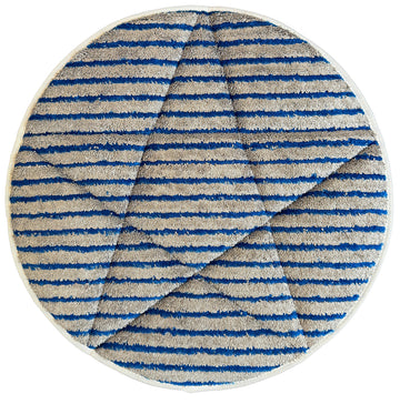 Gray Microfiber Carpet Bonnet with Scrub Strips