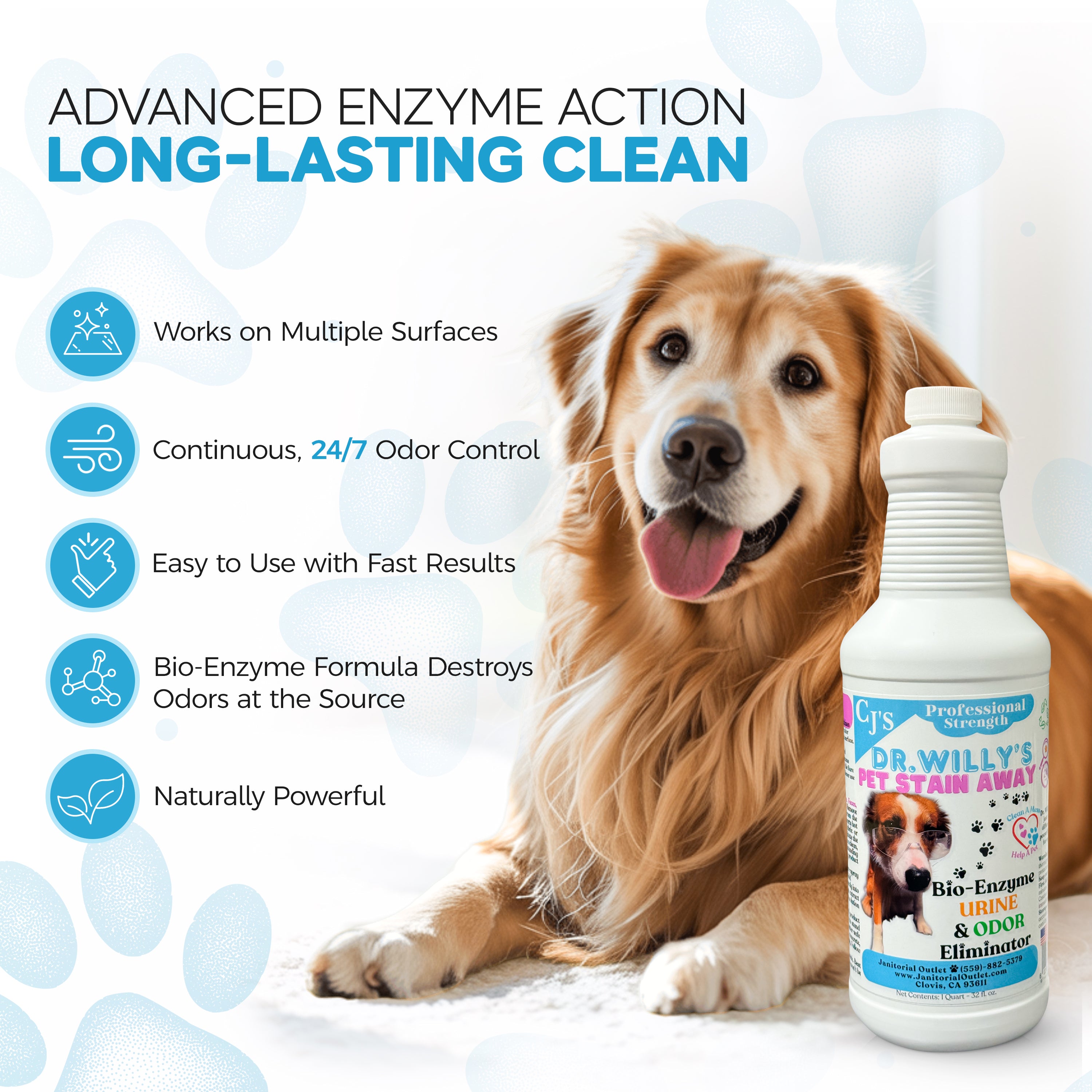 Dr. Willy’s Pet Stain Away Quart