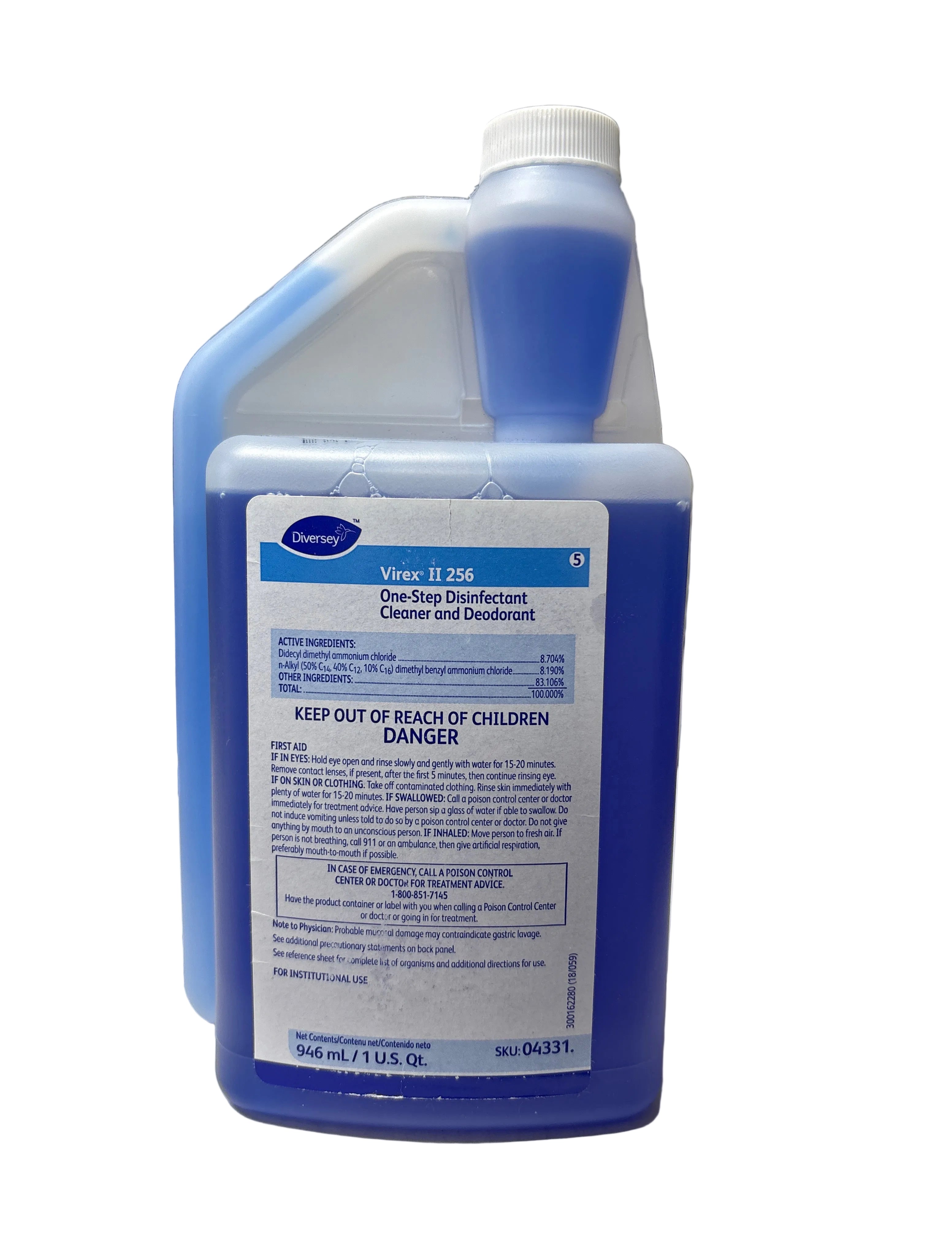 Diversey Virex® II 256
One-Step Disinfectant
Cleaner and Deodorant