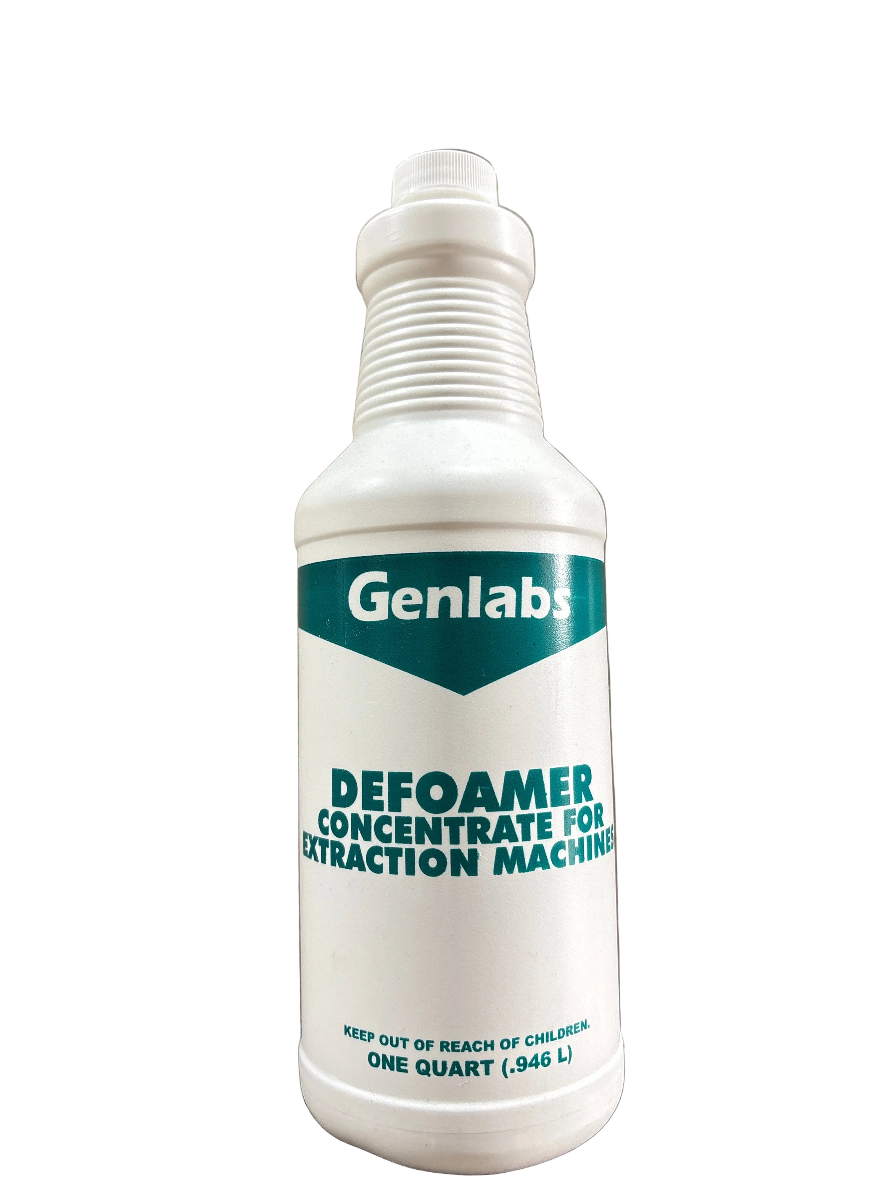 Defoamer for carpet shampoo and extraction machines quart