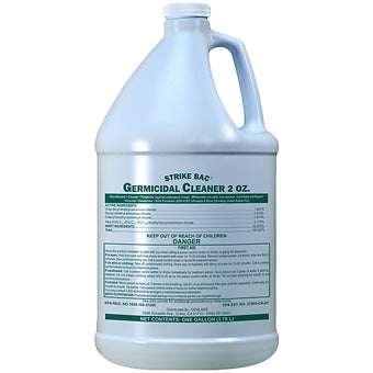 StrikeBac Germicidal cleaner 2 oz gallon size - Janitorial Outlet