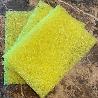 Yellow non-scratch pad 6 pack - Janitorial Outlet