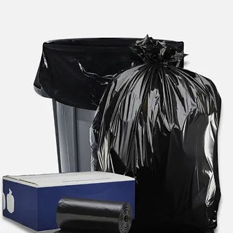 24x32 black trash bag liners - Janitorial Outlet