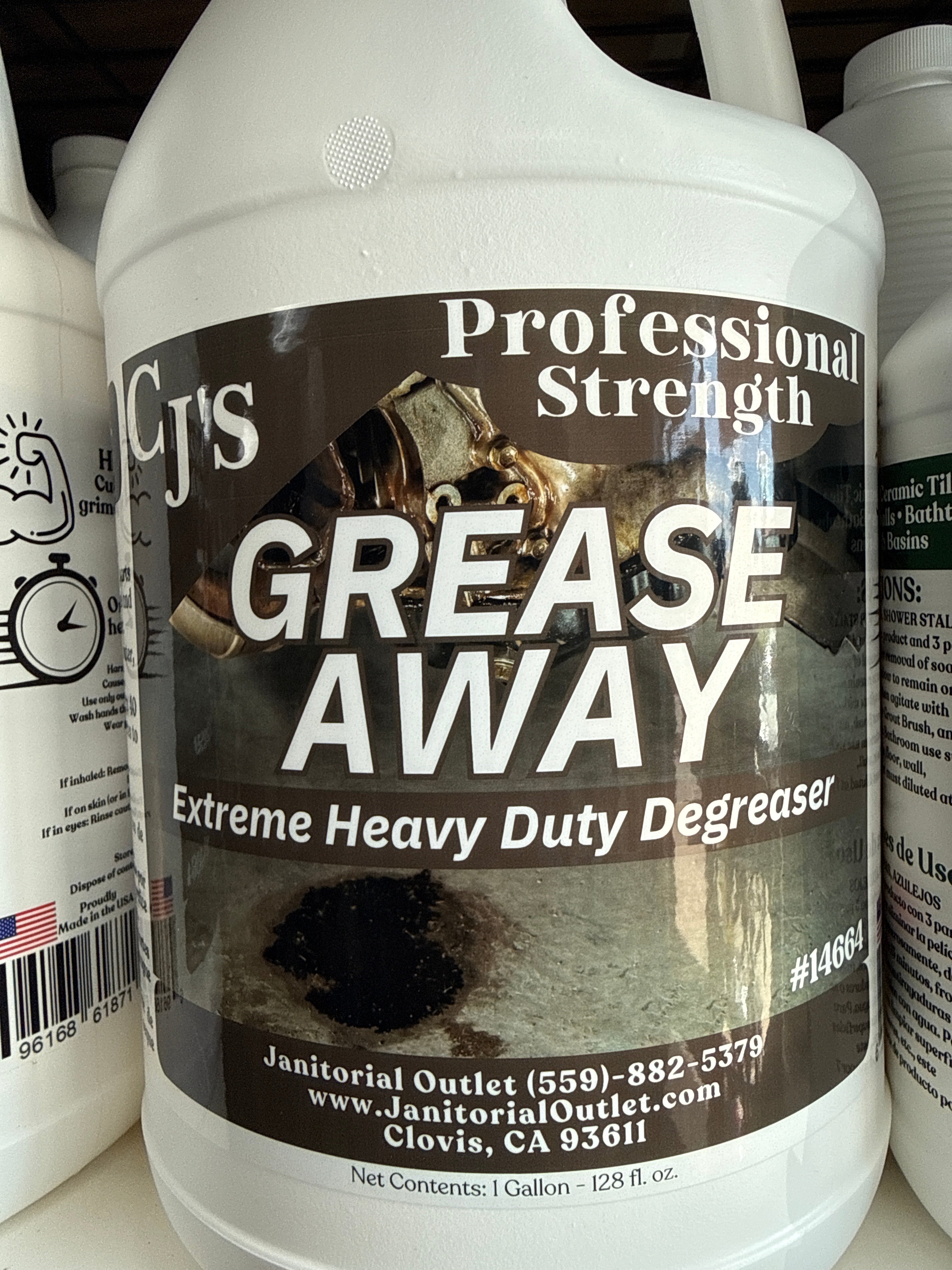 CJ’s Grease Away Heavy Duty Degreaser Gallon