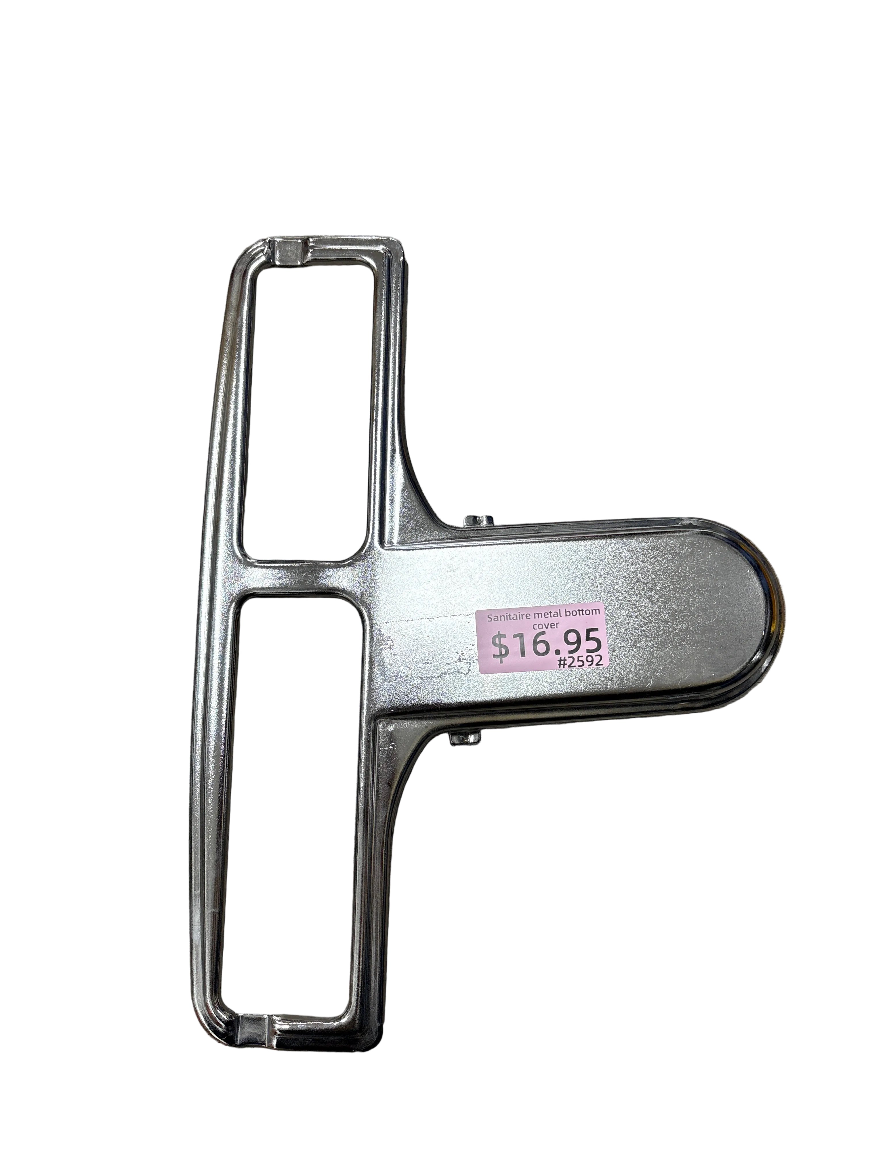 Sanitaire metal bottom cover