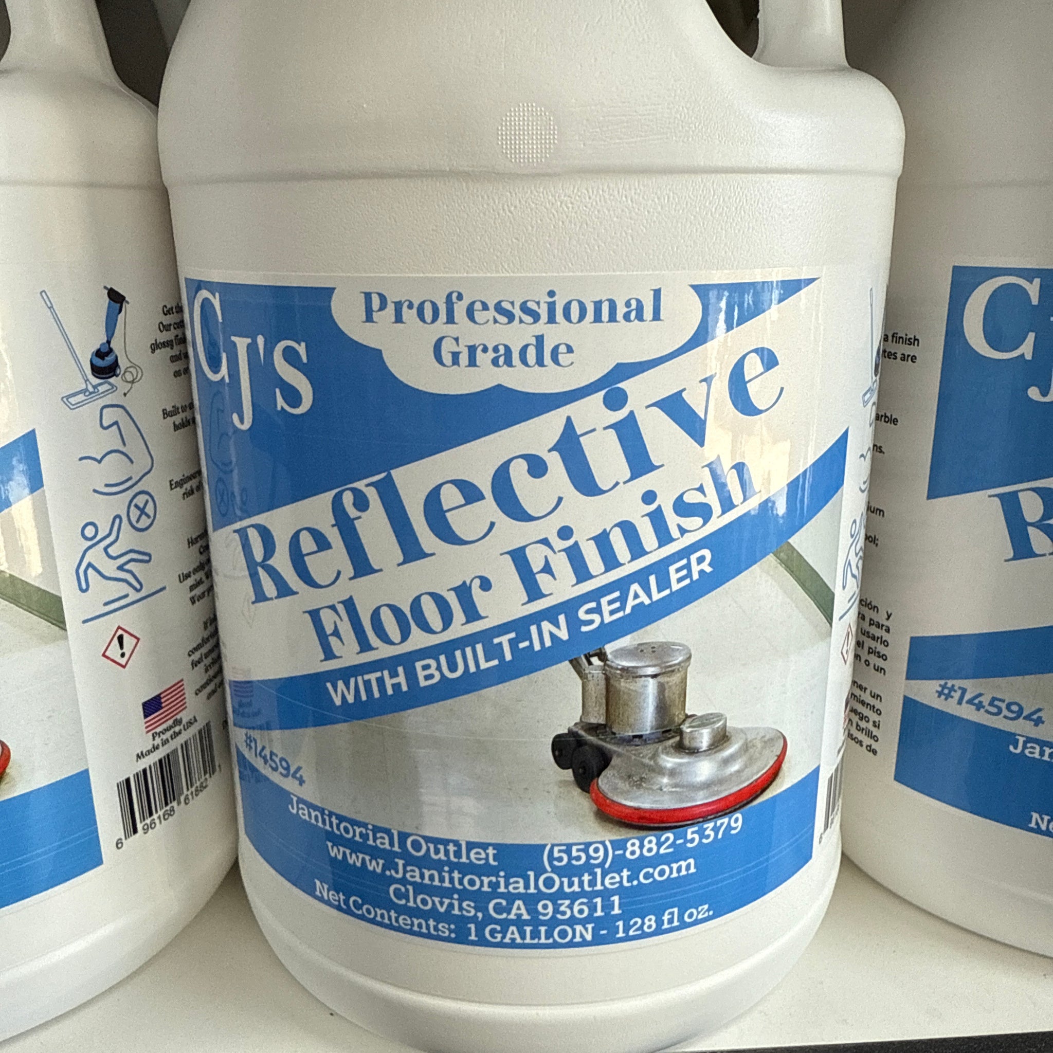 CJ’s Reflective Floor Finish floor wax