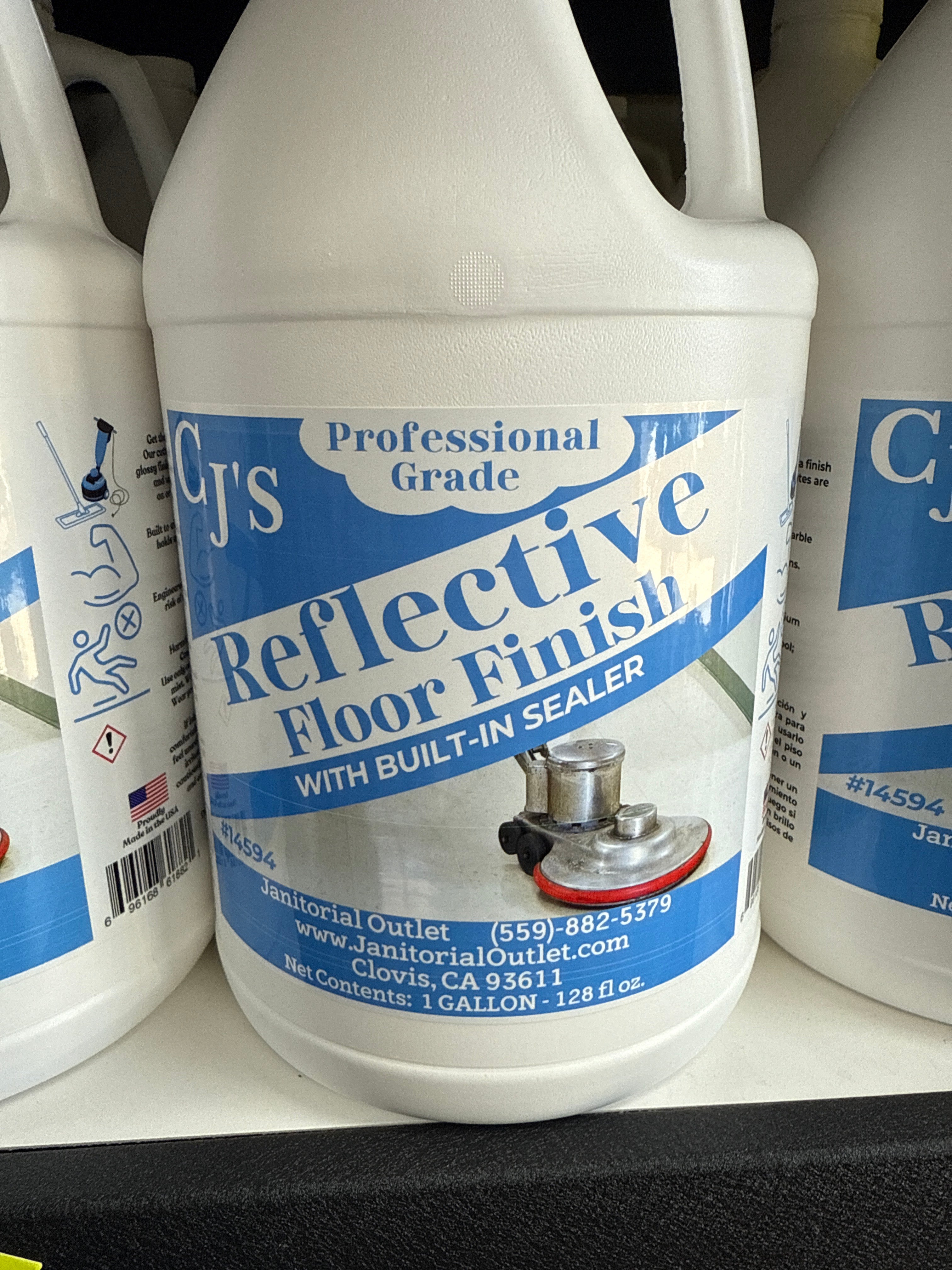 CJ’s Reflective Floor Finish floor wax