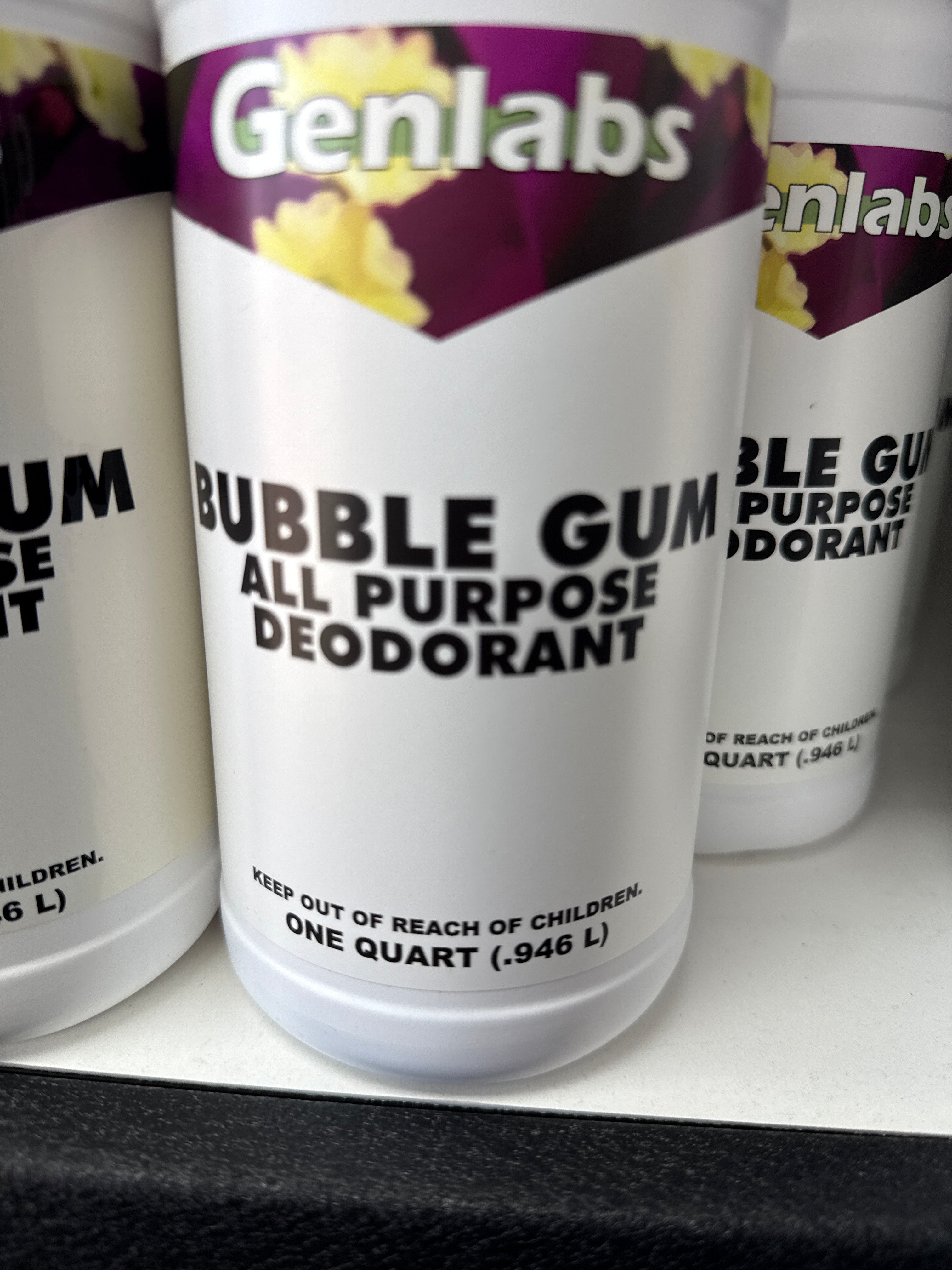 Bubble gum deoderizer quart