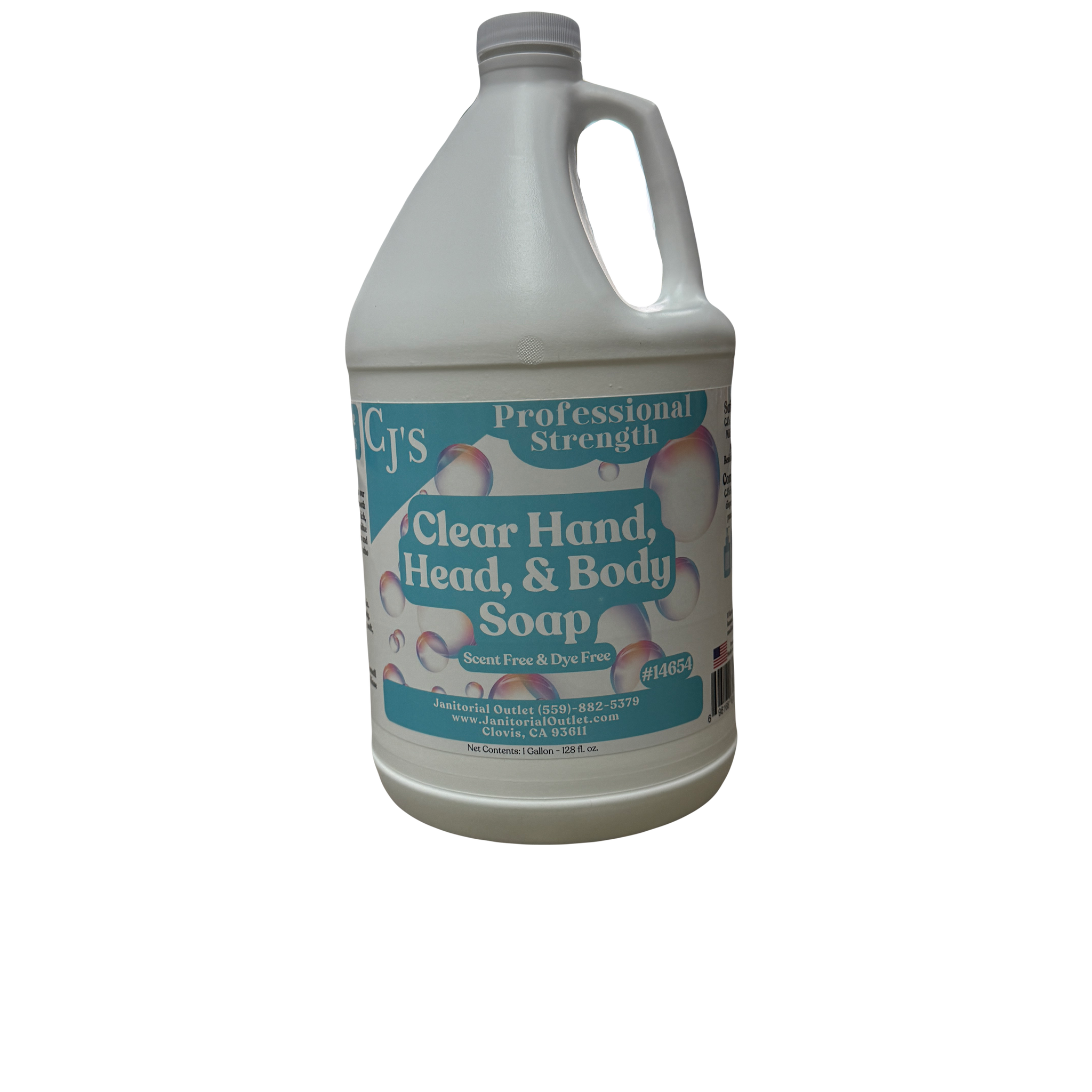 CJ's Hand, Head & Body Soap Clear Gallon