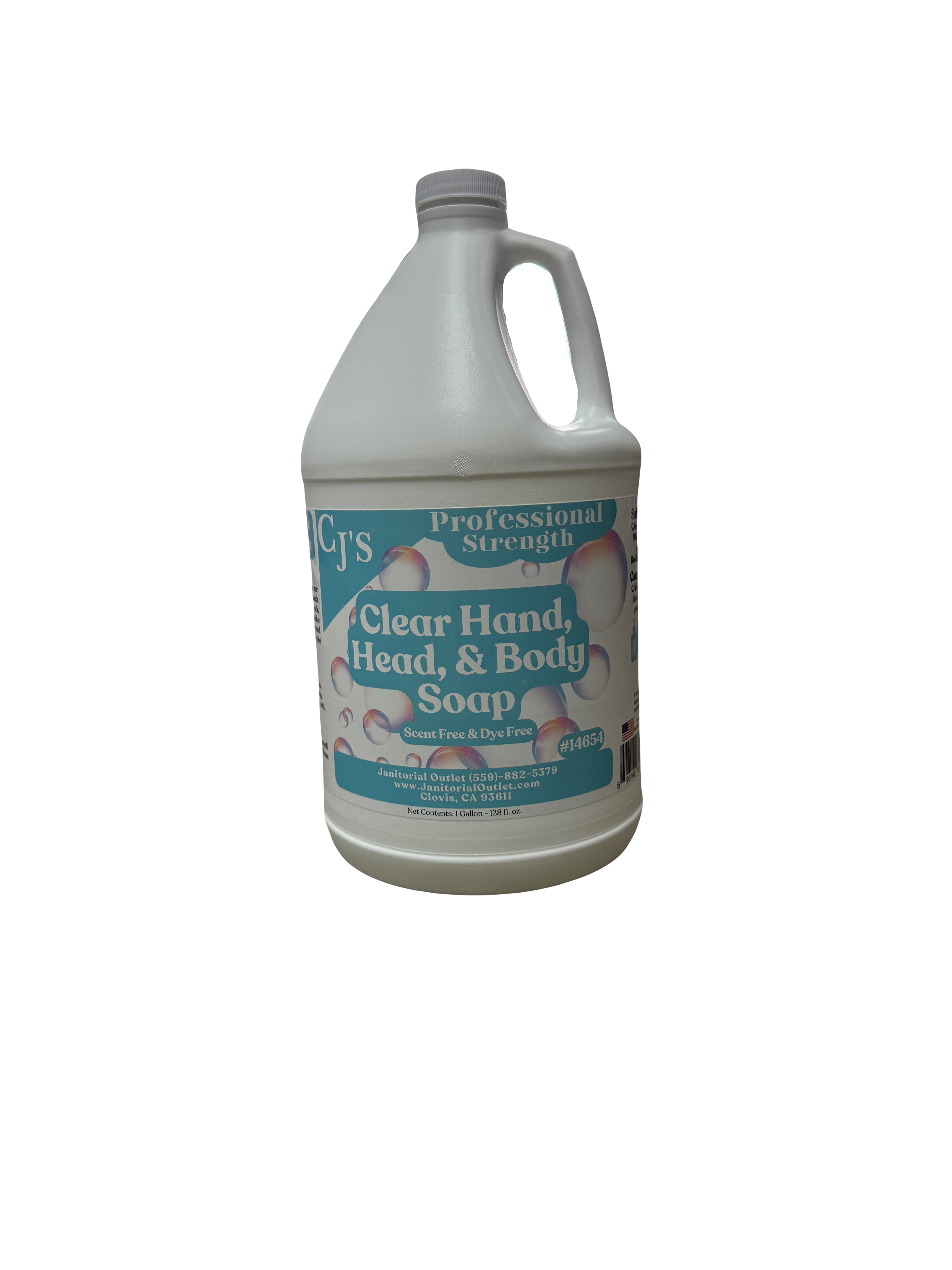 CJ's Hand, Head & Body Soap Clear Gallon